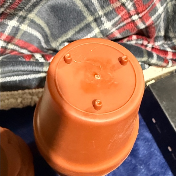 Small Terracotta Plastic Nursery Pots with Clear Domes - Picture 4 of 4